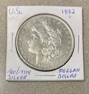 1882-O $1 Morgan Silver Dollar In UNC Condition - Picture 1 of 2