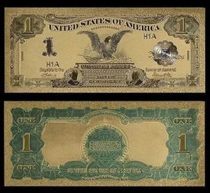 BILLETE DE EE. UU. P-338 $1 CERTIFICADO PLATA 1899 UN DÓLAR DE ORO LÁMINA NUEVO COMO NUEVO - Imagen 1 de 1