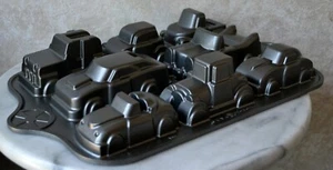 8 Pixar Cars Nordic Ware Heavy Duty Non Stick Cake Pan Muffin Cakelets Mold - Picture 1 of 6