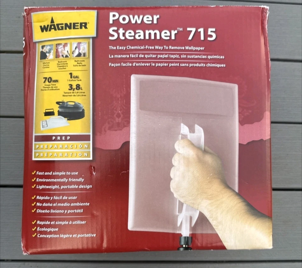 Removedor de papel tapiz Wagner Power Steamer 715 tanque de un galón modelo 0283132 Foto 1 de 1