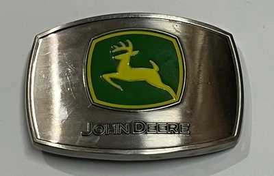 Johndeere Belt Buckle, Silver and Green - Изображение 1 из 2