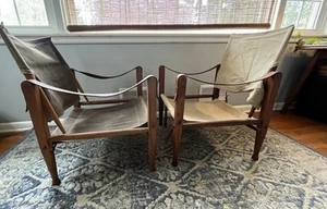 Kaare Klint Safari Chairs Carl Hansen Mid Century Modern - Picture 1 of 2