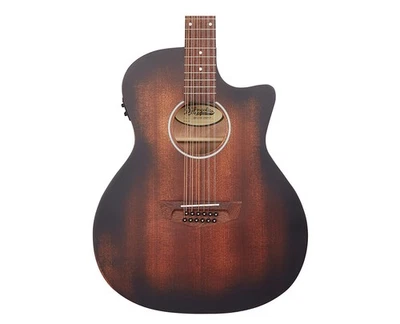 D'Angelico Premier Fulton LS 12-String A/E Guitar - Aged Mahogany - Open Box - Image 1 of 4