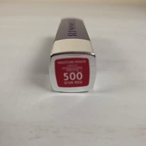 Lápiz labial Rimmel London Moisture Renew #500 rojo diva sin sellar - Imagen 1 de 3