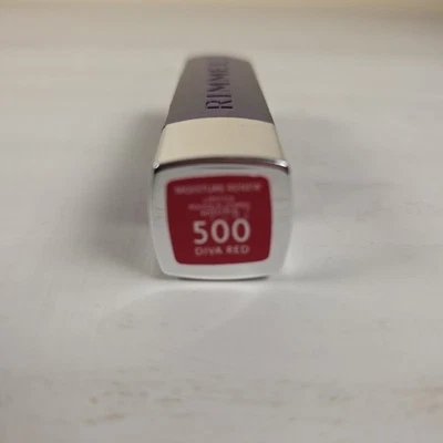 Rimmel London Moisture Renew Lipstick #500 Diva Red  Unsealed - Image 1 of 3