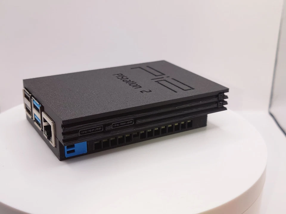 Retro-Style Playstation 2 Inspired Case for Raspberry Pi - 4b and 5 Versions