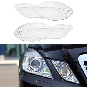 Par de cubiertas de lente de faros para Mercedes-Benz Clase E W212 E350 E500 E63 2009-2013 - Imagen 1 de 19