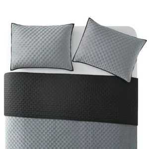 Paquete de 2 fundas de almohada de visón gris Mainstays estándar NUEVO - Imagen 1 de 6