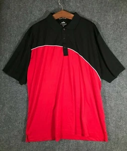 Tri-Mountain Polo T-Shirt Herren XXL 2XL Rot Schwarz Kurzarm Regular Fit Freizeit - Bild 1 von 9