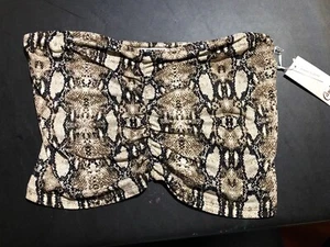 Camisa Candie’s Mujer Tubo Top Marrón Serpiente XLarge $26 (s-org-20-28) - Imagen 1 de 6