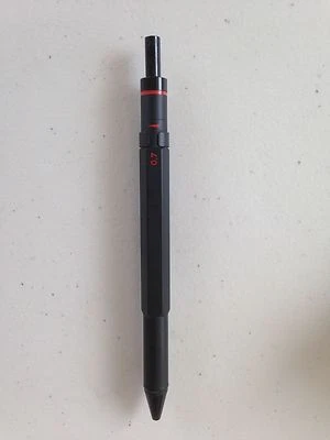 Rotring 600 Trio Mattschwarz Kugelschreiber Blau Rot & Bleistift in Box Super * - Bild 1 von 3