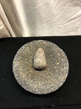 Vintage Rough Stone Heavy Duty three leg Mortar and Pestle