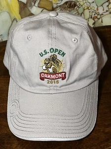 USGA US Open Cap Hat 2016 Oakmont Squirrel Tan Member Dustin Johnson - Picture 1 of 8