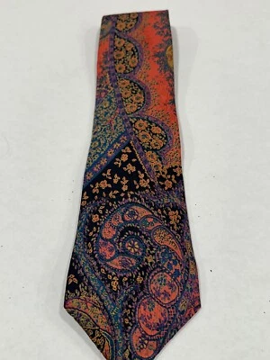 Corbata para hombre de Embassy cuadrada multicolor geométrica 100 % seda clásica Foto 1 de 4