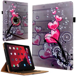 360 Rotating Smart Case Magnetic Cover with Pocket Pen Holder for Old &New iPad  - Picture 1 of 45