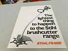 1980s STIHL FS50E BRUSHCUTTER Original Sales Leaflet