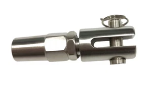 Embout À Sertir Manuel À Chape Pour Câble de 4mm Inox A2 Satiné Garde Corps - Imagen 1 de 9