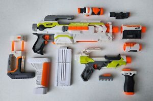 NERF LOT N-strike Modulus ECS-10 Blaster and IonFire Core Blaster & Attachments
