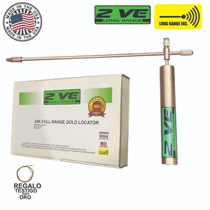 Localizador portátil 150 m 490 pies metal dorado profesional buscador de largo alcance 2VE EE. UU. - Imagen 1 de 6