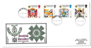 21/7/1987 UK GB FDC - Scottish Heraldry - Order of the Thistle - Basildon FDI PM - Picture 1 of 2
