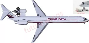 (Raro) 1:400 JC Wings XX40180 McDonnell Douglas MD-81 N980DC + Tractor gratis - Imagen 1 de 6