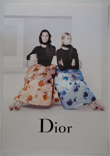 Dior Abbigliamento Accessori Donna Abiti Gonne Top 2013 Con Rivista Pubblicità 10x13"