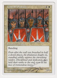 Signed Icatian Phalanx Proof MP 5th Edition Artist Kaja Foglio 1997 MTG Magic AP - Picture 1 of 2