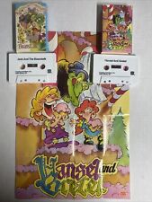 Vtg 1989 Cassettes Burger King: Jack & the Beanstalk, Hansel & Gretel & Poster