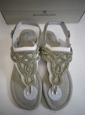 Bandolino Womens Kali T-Strap Flat Sandal Adjustable Ankle Strap Shoes Size 11 M - Image 1 of 4