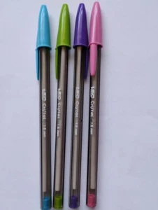 BIC CRISTAL 1.6mm DARK COLOURS LARGE NIB BOLD PENS WRITING 2807 BROAD INK - Picture 1 of 3
