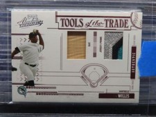 2005 Absolute Dontrelle Willis Red Prime Tools Of Trade Dual GU Bat Patch #/100