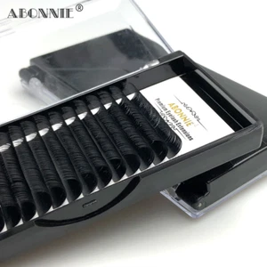 Eyelash Extension Classic Faux Single Cilia Mink Lashes 16 Lines 8-17mm Abonnie - Picture 1 of 14