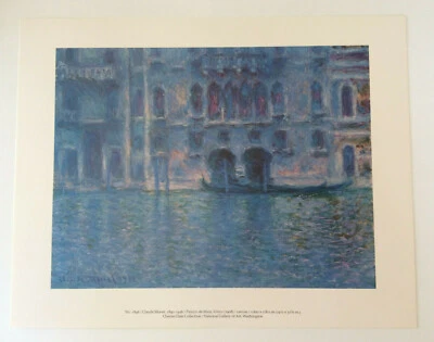 Claude MONET "Palazzo Da Mula, Venice"  National Gallery Of Art Print 11" x 14" - Image 1 of 2