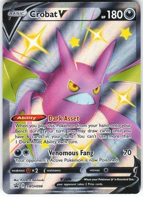 Crobat V - SWSH098 Pokemon SWSH: Sword & Shield Promo Cards Holo Promo NM - Image 1 of 2