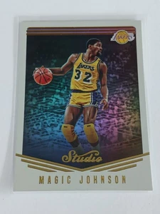 2015-16 Panini Studio Magic Johnson #51 LA Lakers - Picture 1 of 2