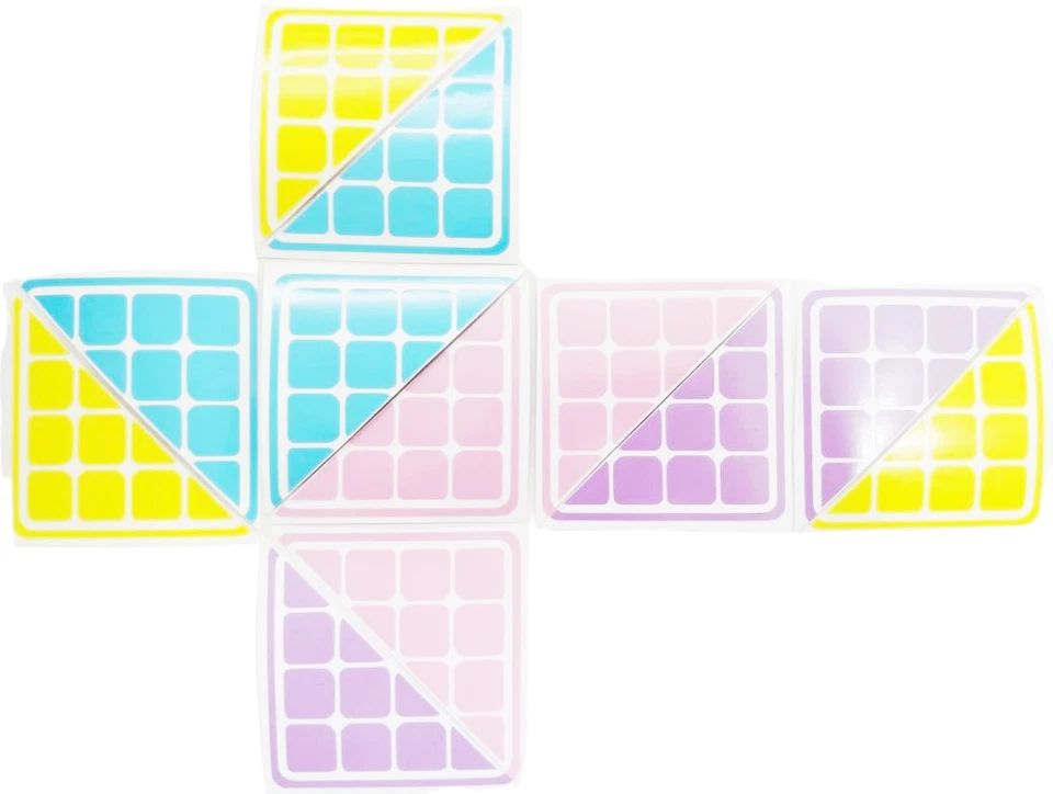 Pegatinas de repuesto para ti cubo de Rubik 4x4 pastel Ruben King Foto 1 de 1