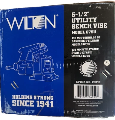 Wilton Utility Bench Vise, 5-1/2" Jaw Width, 5" Jaw Opening, Model 675U - Image 1 of 2