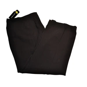 PETER NYGARD Womens Black Straight Leg Pull On Pants Size 20W - Picture 1 of 6