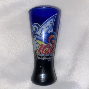Walt Disney 100 Jahre Magie - Schnapsglas - blaues Glas, Walt Disney World - Bild 1 von 5