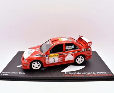 modellino auto rally 1:43 Mitsubishi lancer VI collezione modellismo diecast car - Immagine 1 di 4