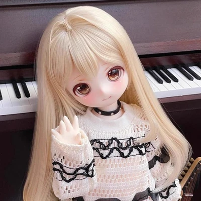 1/6 BJD Doll SD Resin Makeup Cute Cartoon Girl Musician Handmade Gift Nude Doll  - Image 1 of 4
