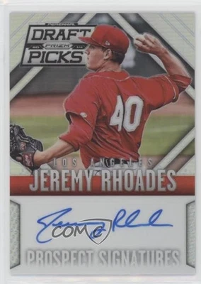2014 Prizm Perennial Draft Picks Prospect Signatures Silver Jeremy Rhoades Auto - Image 1 of 2