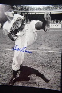 8 X 10 AUTOGRAPHED PHOTO OF RALPH BRANCA, BROOKLYN DODGERS (COA) - Picture 1 of 2