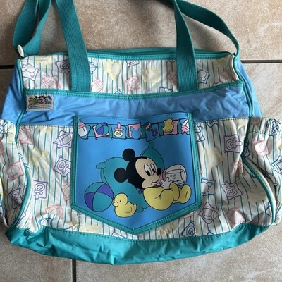 Bolsa de fraldas vintage Disney Babies Mickey Mouse - Imagem 1 de 4