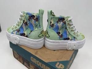 Disney Prinzessin Tiana hohe Schuhe Ground Up Kinder Größe 6 US mit Karton - Bild 1 von 24