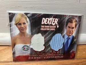 Dexter Season 3 D3-C25 Dual Wardrobe Costume Card Rita Bennett & Dexter Morgan - Picture 1 of 2