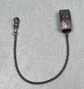 Orologio da Tasca Massonico 1923 Consiglio Imperiale Tempio Almas Catena Nichel Argento RARO - Foto 1 di 6