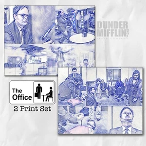 The Office Fire Drill Oh My God It's Happening CPR Dwight Michael Scott Art Gift - Picture 1 of 3