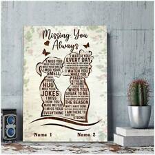 Personalized Memorial Gift For Loss Of Mom Gift For Loss Canvas Poster No Frame