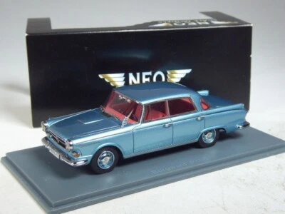 (KI-09-38) Neo Scale Models 43457 Borgward P100 blau metallic in 1:43 in OVP - Bild 1 von 2